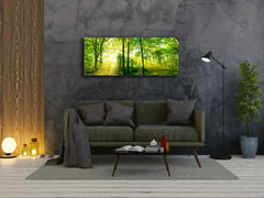 Glass Print Wall Art – Image on Glass 125 x 50 cm (? 50” x 20”) ; Forest 13