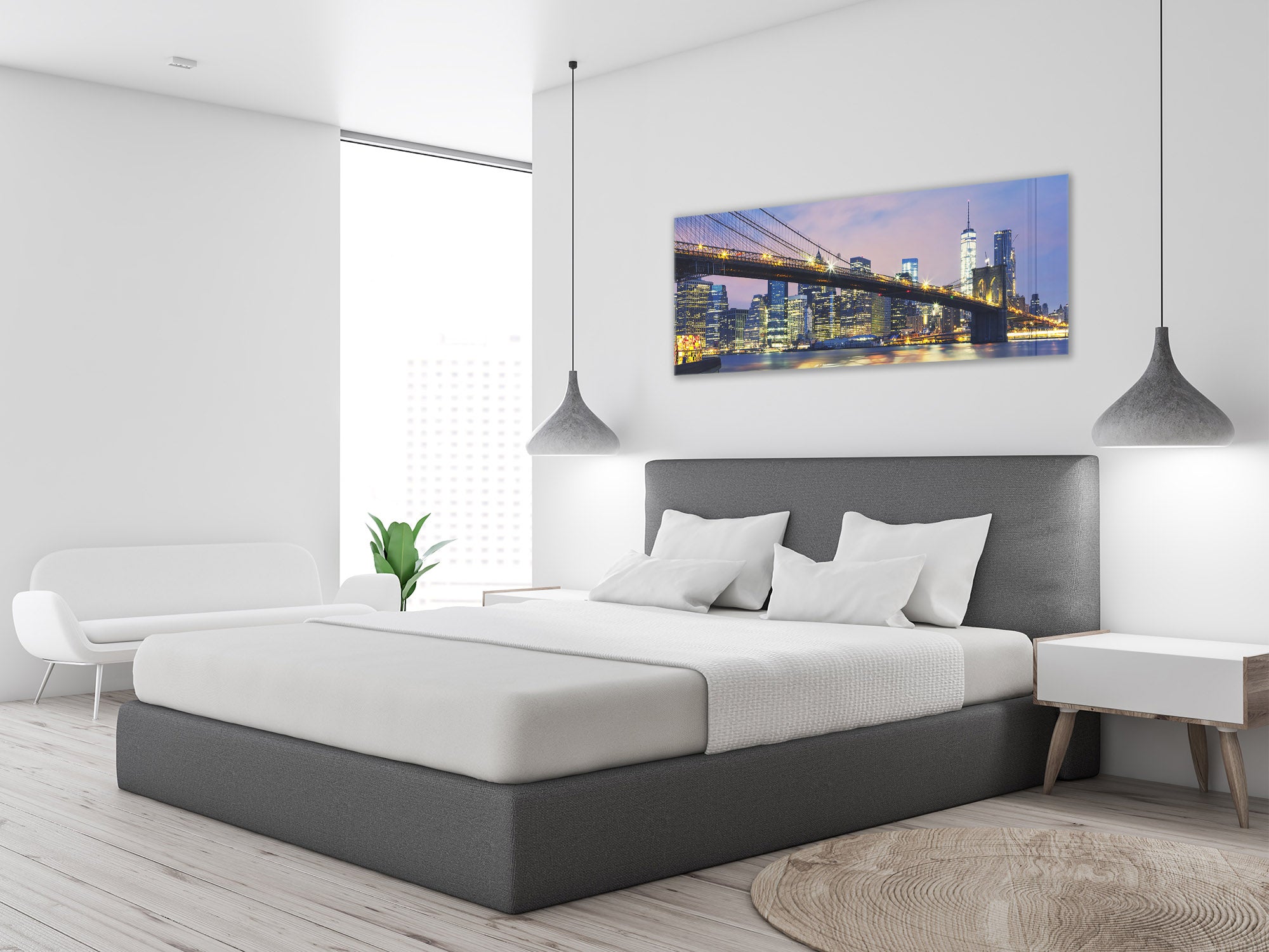 Glass Print Wall Art – Image on Glass 125 x 50 cm (? 50” x 20”) ; Bridge 13