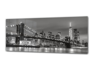Glass Print Wall Art – Image on Glass 125 x 50 cm (≈ 50” x 20”) ; Bridge 4