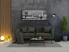 Glass Print Wall Art – Image on Glass 125 x 50 cm (? 50” x 20”) ; City by night 6