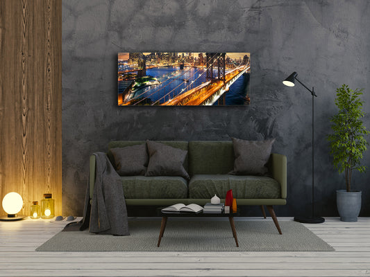 Glass Print Wall Art – Image on Glass 125 x 50 cm (? 50” x 20”) ; Bridge 15