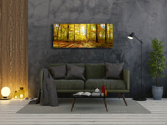 Glass Print Wall Art – Image on Glass 125 x 50 cm (? 50” x 20”) ; Forest 14
