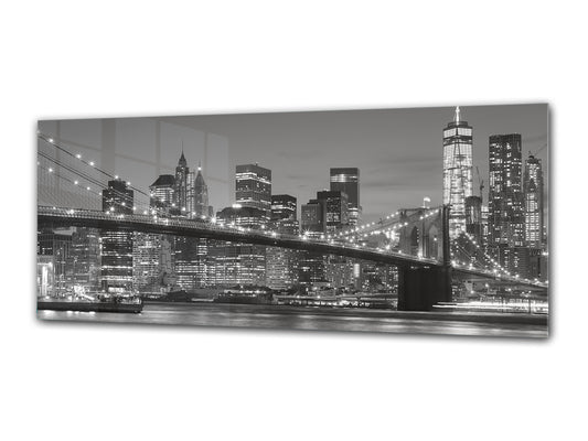 Glass Print Wall Art – Image on Glass 125 x 50 cm (? 50” x 20”) ; Bridge 6