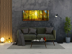 Glass Print Wall Art – Image on Glass 125 x 50 cm (? 50” x 20”) ; Forest 12