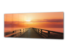 Glass Print Wall Art – Image on Glass 125 x 50 cm (? 50” x 20”) ; Pier 3