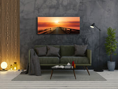 Glass Print Wall Art – Image on Glass 125 x 50 cm (? 50” x 20”) ; Pier 3