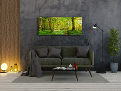 Glass Print Wall Art – Image on Glass 125 x 50 cm (? 50” x 20”) ; Forest 15