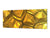Design glass backsplash - Tempered Glass splashback - Golden Waves Series: Gold bars