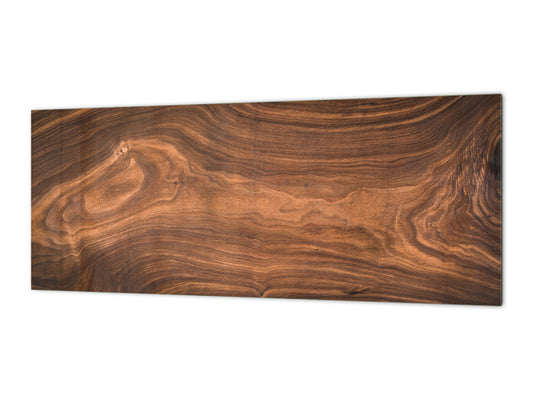 Wide format Wall panel - Design backsplash BBS21: Textures and tiles 2 Series: Nutwood pattern