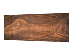 Wide format Wall panel - Design backsplash BBS21: Textures and tiles 2 Series: Nutwood pattern