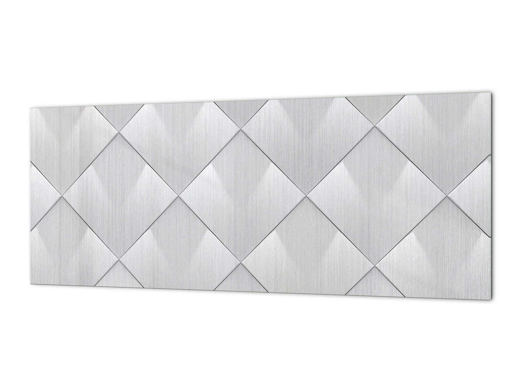Stylish glass backsplash - Photo glass upstand w/wo magnetic properties - Decorative Surfaces Series: Metal tiles