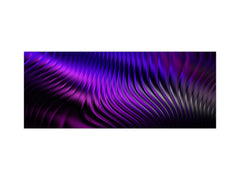Contemporary glass kitchen panel - Wide format wall backsplash with or without magnetic properties - Colourful Variety Series: Purple fabric 2