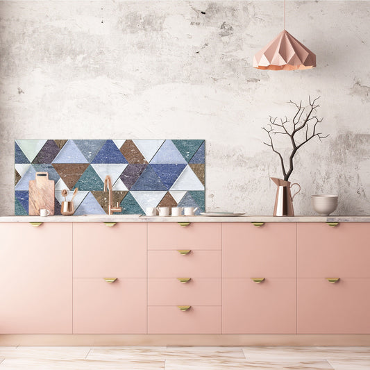 Wide format Wall panel - Design backsplash BBS21: Textures and tiles 2 Series: Colourful tiles