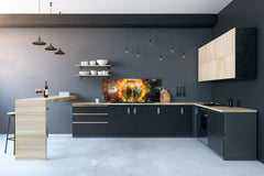 Wide format Wall panel - Design backsplash - Abstract Graphics Series: Ring of fire