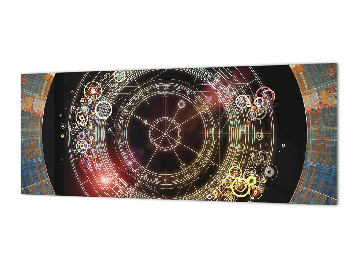 Wide format Wall panel - Design backsplash - Abstract Graphics Series: Mystical astrology