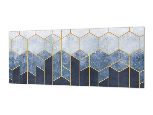 Wide format Wall panel - Design backsplash BBS21: Textures and tiles 2 Series: Geometric abstraction