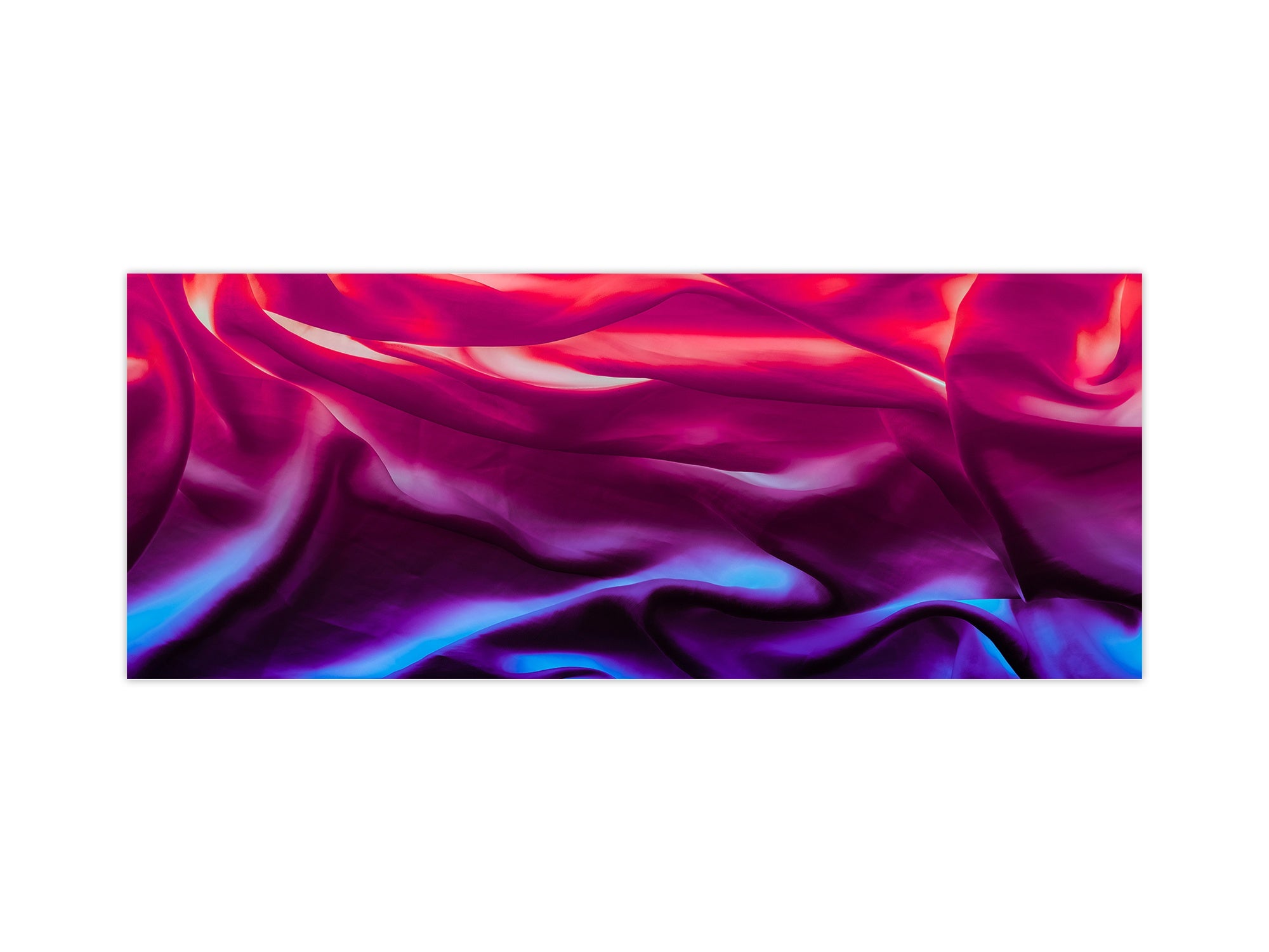 Contemporary glass kitchen panel - Wide format wall backsplash with or without magnetic properties - Colourful Variety Series: Colourful silk