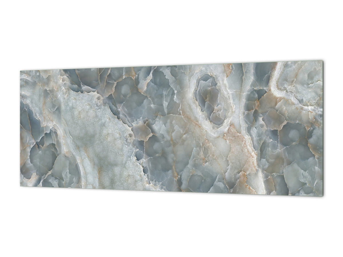 Design glass backsplash - Tempered Glass with or without magnetic properties Marbles 1 Series: Italian grunge stone