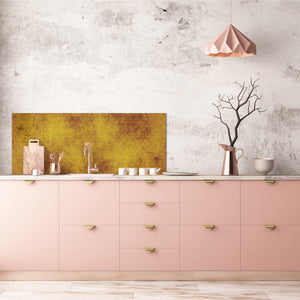 Wide format Wall panel - Design backsplash BBS21: Textures and tiles 2 Series: Abstract golden fish scales