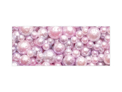 Contemporary glass kitchen panel - Wide format wall backsplash with or without magnetic properties - Colourful Variety Series: Pink pearls