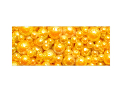 Contemporary glass kitchen panel - Wide format wall backsplash with or without magnetic properties - Colourful Variety Series: Shiny yellow surface