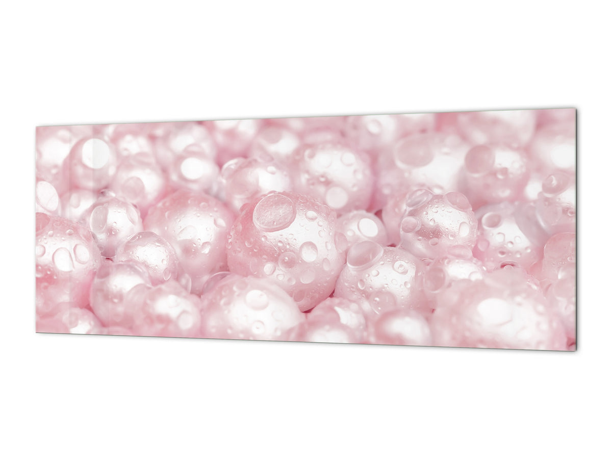 Contemporary glass kitchen panel - Wide format wall backsplash with or without magnetic properties - Colourful Variety Series: Gems close-up