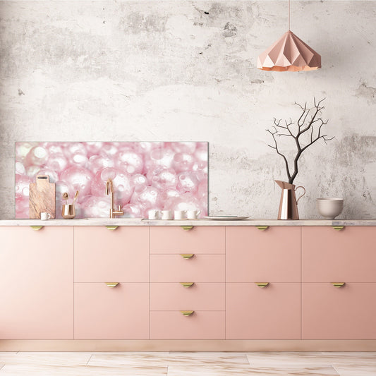 Contemporary glass kitchen panel - Wide format wall backsplash with or without magnetic properties - Colourful Variety Series: Gems close-up