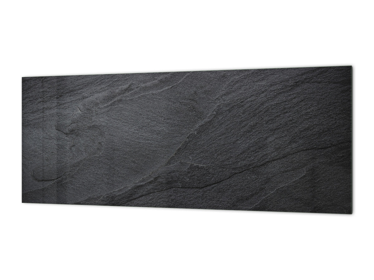 Wide format Wall panel - Design backsplash BBS21: Textures and tiles 2 Series: Dark granite