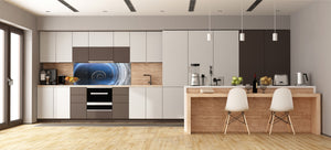Wide format Wall panel - Design backsplash - Abstract Graphics Series: Space and time