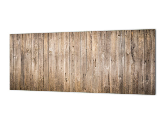 Wide format Wall panel - Design backsplash BBS21: Textures and tiles 2 Series: Vintage wood panel
