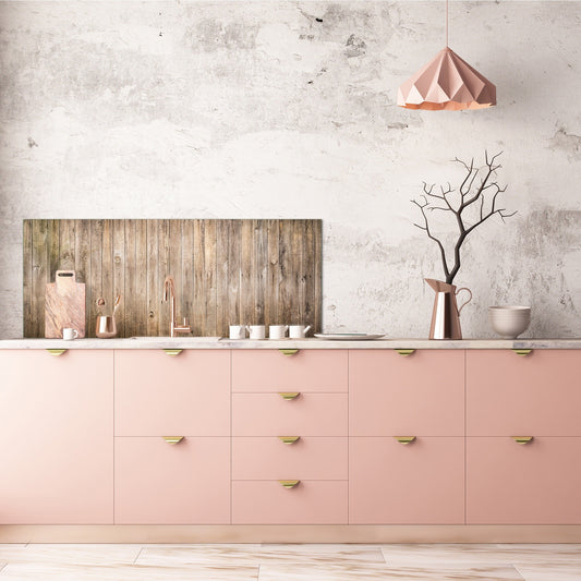 Wide format Wall panel - Design backsplash BBS21: Textures and tiles 2 Series: Vintage wood panel