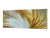 Design glass backsplash - Tempered Glass splashback - Golden Waves Series: Gold satin background