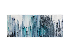 Toughened printed glass backsplash - Kitchen wall splashback will or without magnetic properties - Paintings Series: Canvas absract art