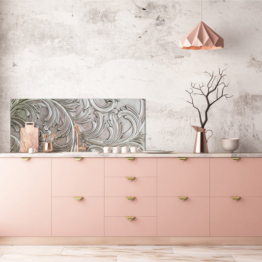 Stylish glass backsplash - Photo glass upstand w/wo magnetic properties - Decorative Surfaces Series: Luxury handcraft