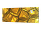 Design glass backsplash - Tempered Glass splashback - Golden Waves Series: Gold bars