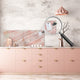 Contemporary glass kitchen panel - Wide format wall backsplash Marbles 2 Series: Carrara pink marble