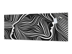 Toughened printed glass backsplash - Kitchen wall splashback will or without magnetic properties - Paintings Series: Human soul