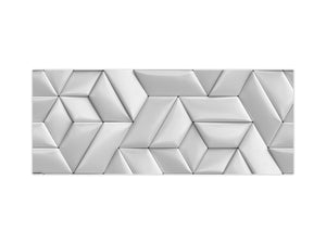 Stylish glass backsplash - Photo glass upstand w/wo magnetic properties - Decorative Surfaces Series: Leather tiles