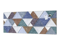 Wide format Wall panel - Design backsplash BBS21: Textures and tiles 2 Series: Colourful tiles