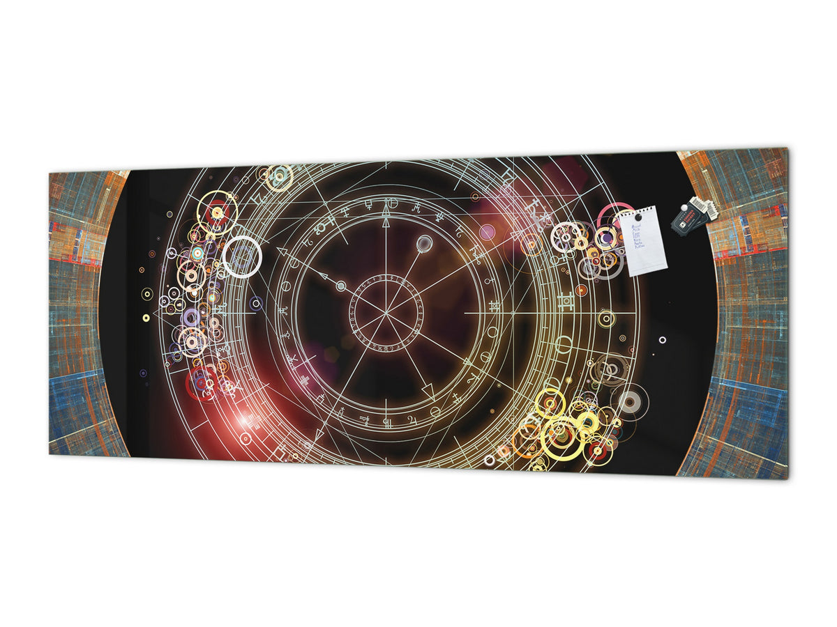 Wide format Wall panel - Design backsplash - Abstract Graphics Series: Mystical astrology