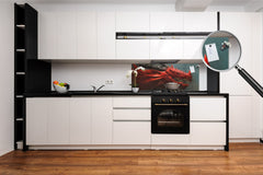 Wide format Wall panel - Design backsplash - Abstract Graphics Series: Fierce dragon