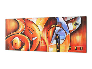 Wide format Wall panel - Design backsplash - Abstract Graphics Series: Ethnic abstraction