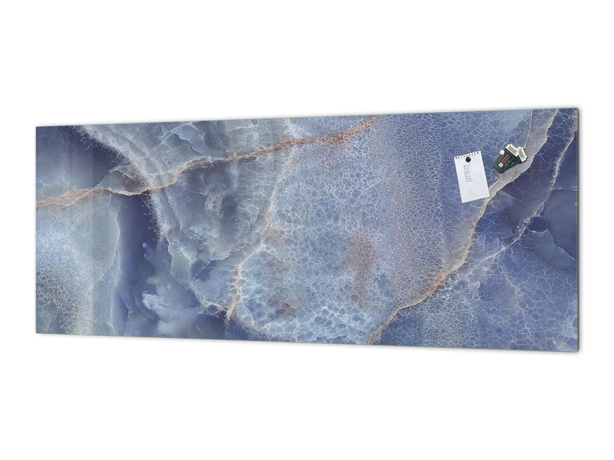 Design glass backsplash - Tempered Glass with or without magnetic properties Marbles 1 Series: Marble dotted surface