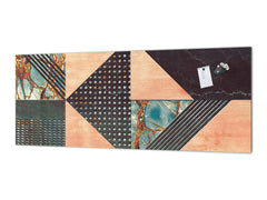 Wide format Wall panel - Design backsplash BBS21: Textures and tiles 2 Series: Diverse tile pattern