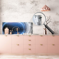 Wide format Wall panel - Design backsplash - Abstract Graphics Series: Space and time