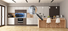 Wide format Wall panel - Design backsplash - Abstract Graphics Series: Space and time
