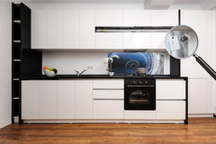 Wide format Wall panel - Design backsplash - Abstract Graphics Series: Space and time