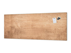 Wide format Wall panel - Design backsplash BBS21: Textures and tiles 2 Series: Light wood panel