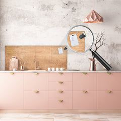 Wide format Wall panel - Design backsplash BBS21: Textures and tiles 2 Series: Light wood panel