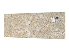 Stylish glass backsplash - Photo glass upstand w/wo magnetic properties - Decorative Surfaces Series: Floral lace